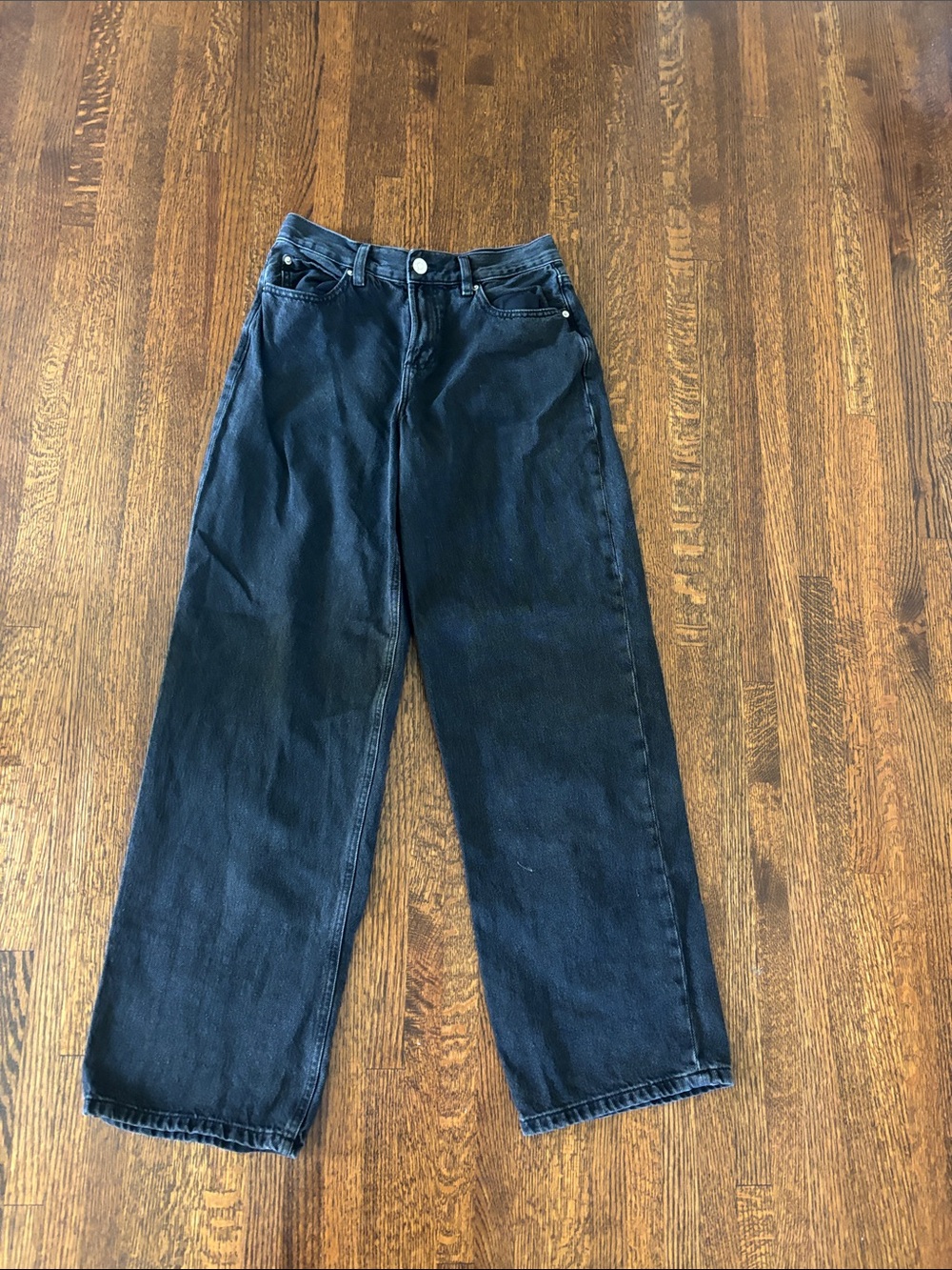 Garage Black Women's Relaxed Wide-Leg Jeans